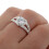 Love Heart, Crystal Wedding Ring, Sterling Silver 3