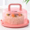 Organizador e porta-cupcakes com tampa, alças transparentes de 25 cm (10 polegadas). 4