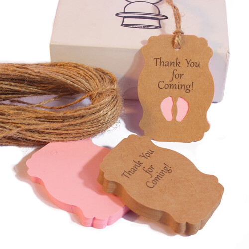 Paper Hanging Tags Handmade Coffee Theme 100 pcs 1