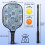 Σετ κουπιών Pickleball με κουπιά από fiberglass σε σχέδια λουλουδιών, 2 μπάλες και τσάντα – 3
