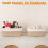 4-Pack Cotton Shelf Baskets 35 x 25 x 14 cm 3