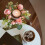 Couronne de bougie ornée de roses pour décoration de table 4