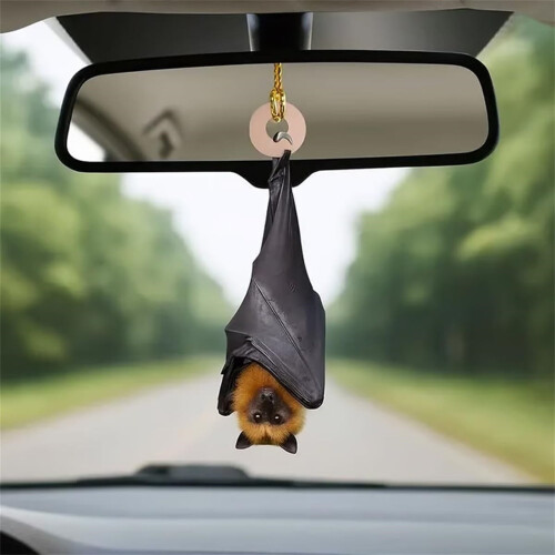 Gothic Bat Ornament Black 3.14 Inch 2