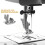 Sewing Machine Rolled Hemmer Foot Silver 1Pack Adjustable Roller Hem For Professionals 3