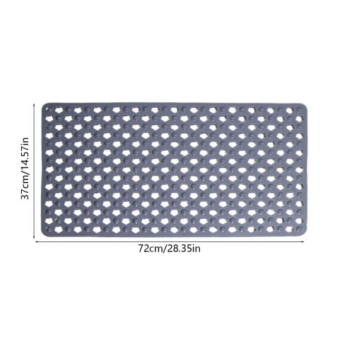 Tapis de douche/baignoire antidérapant avec ventouses 2