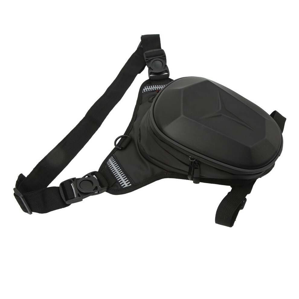 Water Resistant Drop Leg Bag For Motorcycle, 1680D Oxford, Reflective Strip 4621389603314