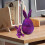 3D-geprint paashaasje – beweegbaar, paars, 15 cm 5