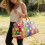 Καπιτονέ τσάντα duffel Hippie Journey vintage φλοράλ 45L 4