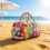 Καπιτονέ τσάντα duffel Hippie Journey vintage φλοράλ 45L 5