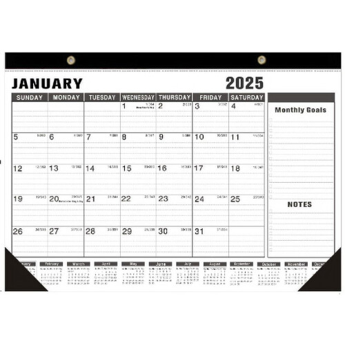 18μηνο Ημερολόγιο Τοίχου (Ιαν 2025–Ιούν 2026), Χοντρό Χαρτί, Περιλαμβάνει τις 1