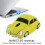 Wireless Mouse Ergonomic Comfortable to Use Car Shape Wireless Gaming Mouse Receiver for PC Laptop,Red 8