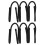 6pcs Versatile Plastic Fence Hooks for Home Use Black Compact Design Saves Space 3