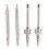 CVD Set, 4 Antriebswellen + Muttern für Traxxas 20