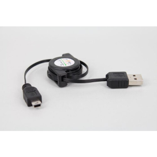 Mini USB-A til 5-pinners datakabel 75 cm svart 1