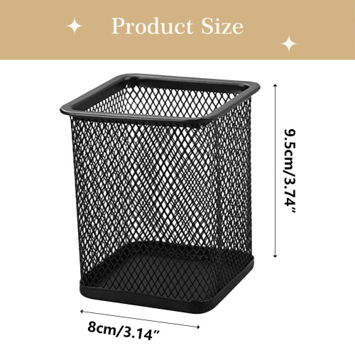 Black Square Pen Holder 2-Pack 2
