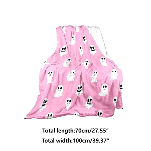 Halloween plaid 40x28 inch roze flanel 2