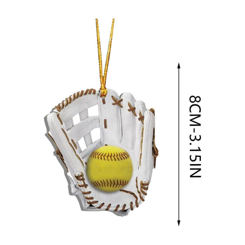 Softballhandschuh-Weihnachtsdekoration (1 Stück) 1