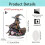 Witch Acrylic Figurine Halloween Decoration 2