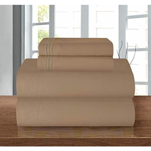 Ensemble de draps complets en microfibre, 4 pièces, poches profondes 1