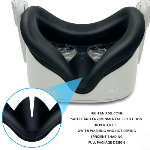 EASTIN Oculus Quest2Accessories Μαύρη θήκη προσώπου σιλικόνης για Meta Quest2 Ανθεκτικό στον ιδρώτα 1