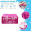 Pink Microfiber Salon Towels 27x16 in 24 Pack 3