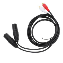 Cable dual XLR a enchufe dual de 1.5m Adaptador HiFi