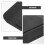 Wall-Mounted Shoe Display Stand Black Adjustable 8