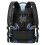 Mochila com portas USB e ventilador ajustável, à prova d'água. 6