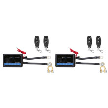 2X Remote Battery Disconnect  12V 260A Kill  Automatic Power Off Prevent Battery Drain with Remote,C