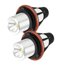 Pour Angel Eyes 5W E39 E60 Angel Eyes Antibrouillards Phares LED Feux de Jour avec DéCodage LumièRe Jaune