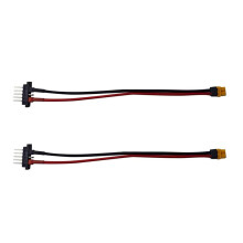 2Pcs Battery Discharge Connector 5Pin Male XT60 Female Ebike Battery Cable for Hailong 1-2/G80 E-Bike Cycling Parts