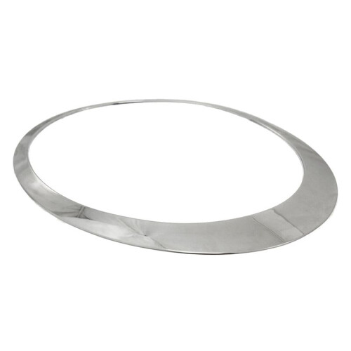 Right Front Chrome Headlight Trim Ring 51137149905 for   Cooper R56/55/57/58/59 07-15 Chrome Eyebrow Ring Cover