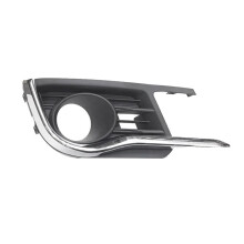 Right Front Bumper Fog Light Cover with Chrome Trim Strip for  Ciaz 2015-2017 Car Fog Lamp Grille Bezel