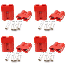 8 Pieces of Quick Connect Plug 175A 600V Battery Quick Connector Power Plug Winch Connection Red for Maximum 1AWG Wire