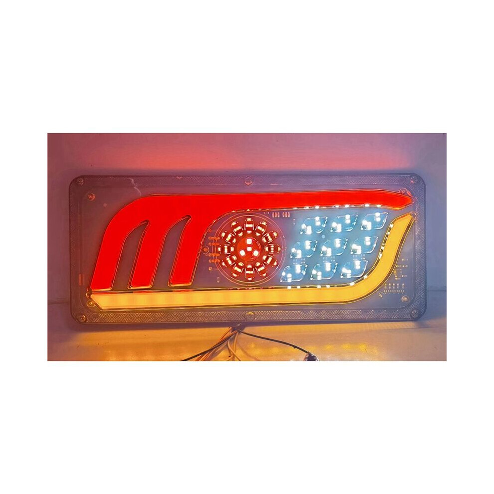 2Pcs Led Truck Tail Turn Signal Rear Brake S Reverse Signal Lamp Trailer Lorry Bus Caravan Warning Lamp 33Cm Light 6031092590838
