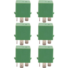 6X 12V 35A 5 Pins Cooling Radiator Fan Relay Green 6547TX for  206 207 306 307 406 407 807