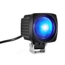 Feux de Sécurité Carrés à LED pour Chariot Élévateur Bleu 10-80 V Feux de Secours pour Chariot Élévateur 3 W Projecteur D'Avertissement pour