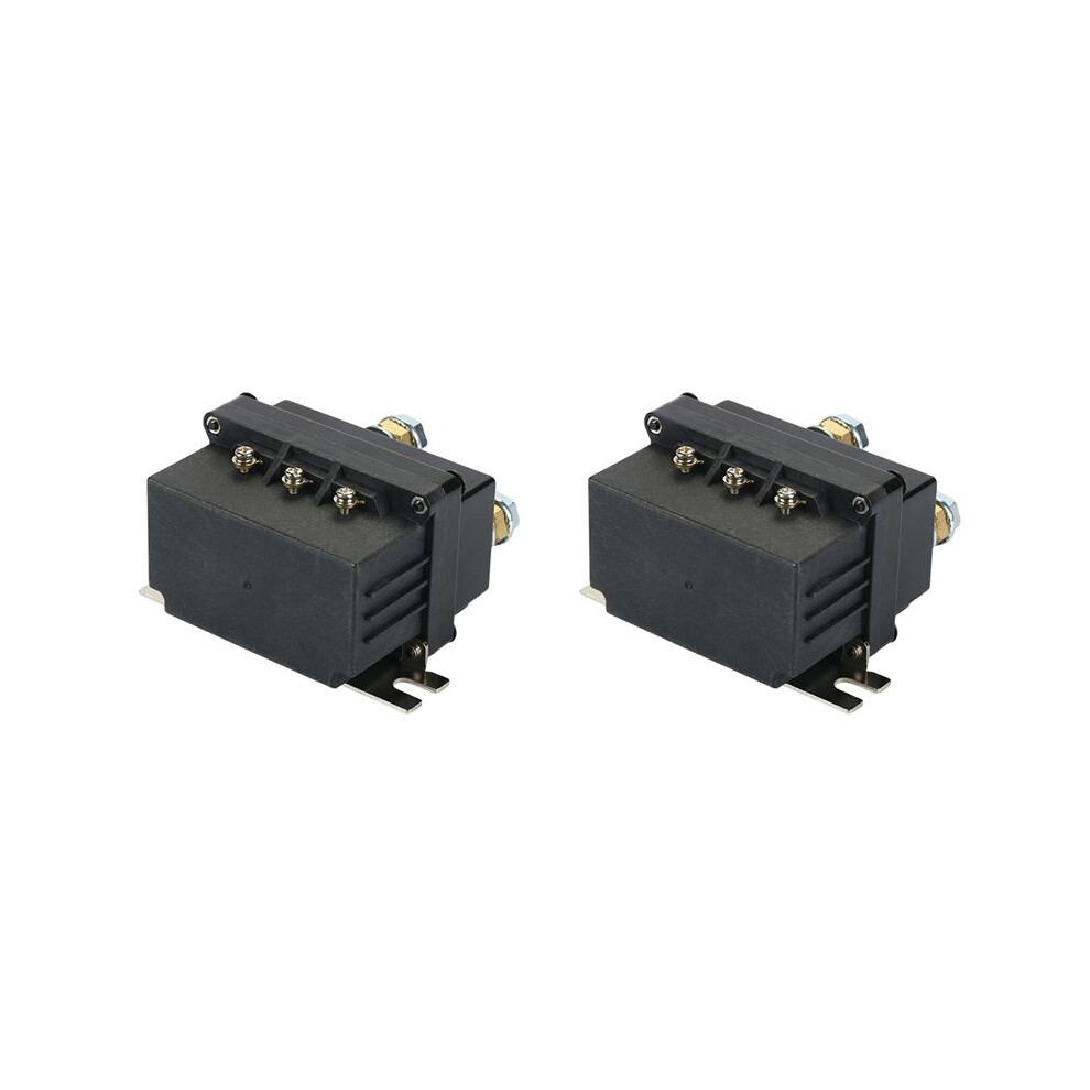 2X Universal 12V 500A Winch Remote Contactor 12000 Pounds Winch Control Solenoid Relay Twin Wireless Remote Recovery 6032278155445