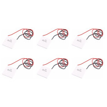 6X Thermo-Elektrische Peltier-Module, Thermo-Elektrische Stroomgenerator op Hoge Temperatuur Peltier TEG 150Celsius, Wit 40X40Mm