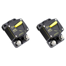 2X Fusível Do Disjuntor Redefinido 12-48V  Disjuntor Do Amplificador de Áudio Do Carro À Prova D'Água, 300A