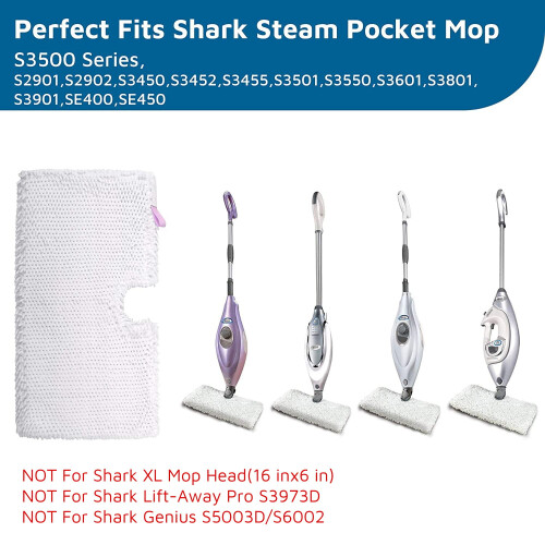 Steam mop replacement pads for Shark S3500 series 2 pack 1