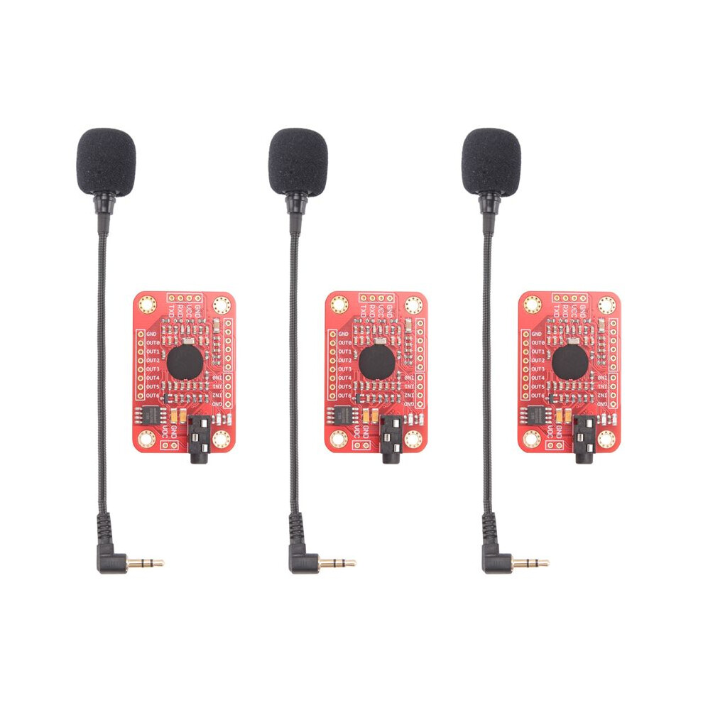 3X Voice Recognition Module V3 Speed Recognition Compatible With Ard For Support 80 Kinds Of Voice Sound Board 6032010300638