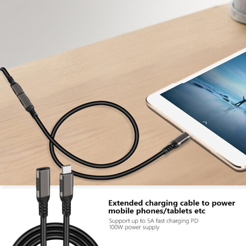 Καλώδιο επέκτασης USB C αρσενικό σε θηλυκό TypeC USB3.2Gen2 100W γρήγορης φόρτισης για 1