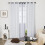 Room Darkening Thermal Curtains White Silver Wave Dots 3