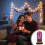 Luminária cilíndrica de vidro LED com decoração de coração e rosa 7
