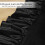 Nappe en satin noir à volants, 152 x 305 cm 7