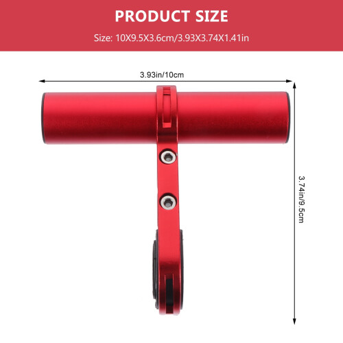 Extensor de guidão para patinete com manopla vermelha 1