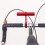 Extensor de guidão para patinete com manopla vermelha 3