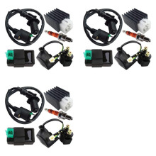 3X Ignition Coil Solenoid Relay Voltage Regulator 5-PIN CDI Box for 50Cc 70Cc 90Cc 110Cc 125Cc