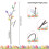 Spring Easter Egg Floral Picks 11 inch Pastel Artificial 3